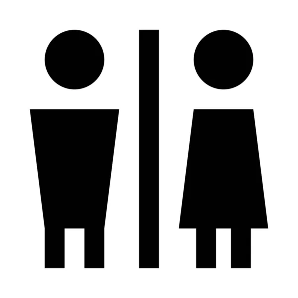 Mann Toilette Zeichen Symbol — Stockvektor