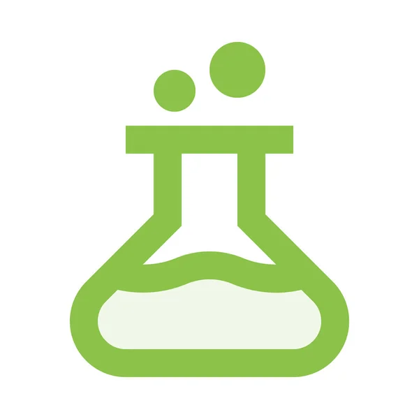 Ikona Eksperymentu Edukacji Chemicznej Zarysie Stylu — Wektor stockowy