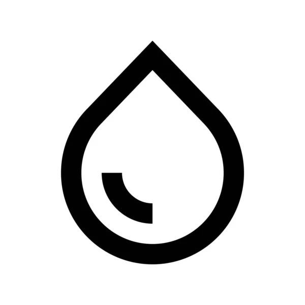 Tropfen Regen Symbol Outline Stil — Stockvektor