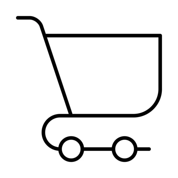 Add Cart Basket Buy Icon Outline Style — Stock Vector