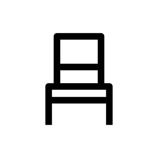 Иконка Кресла Стиле Абрис — стоковый вектор