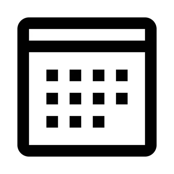 Ikona Miesiąca Kalendarzowego — Wektor stockowy