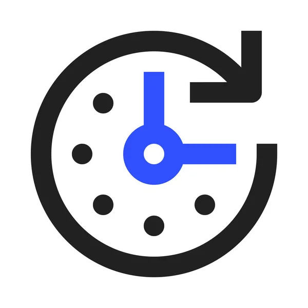 記号カテゴリの時計計画のアイコン — ストックベクタ