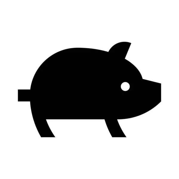 Ícone Porco Porco Animal —  Vetores de Stock