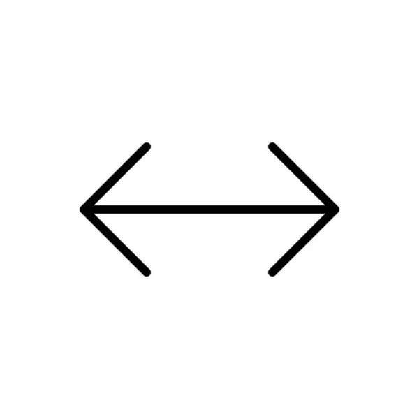 Pfeil Richtung Doppeltes Symbol Solid Stil — Stockvektor