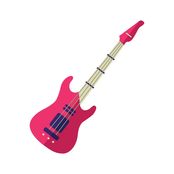 Electric Guitar Guitar Musical Instrument Icon Flat Style — Stock Vector