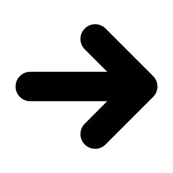 Arrow Arrows Direction Icon Solid Style — Stock Vector