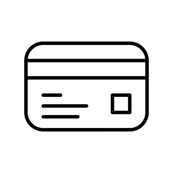 Köpa Kort Betalnings Ikon Översiktlig Stil — Stock vektor