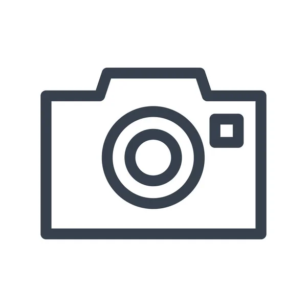 Ikona Fotografie Tělesného Fotoaparátu Stylu Osnovy — Stockový vektor