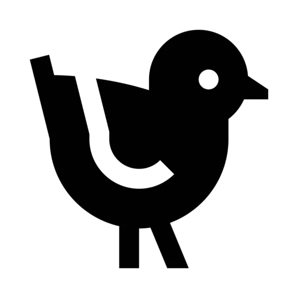 Tier Vogel Fliegen Symbol — Stockvektor