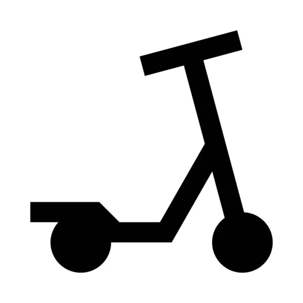 Transporte Scooter Dos Icono — Vector de stock