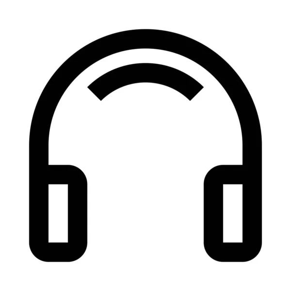 Ikona Sluchátka Audio — Stockový vektor