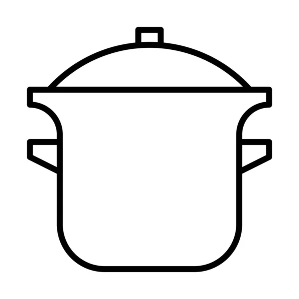 Приготування Їжі Кухонний Значок Стилі Контур — стоковий вектор