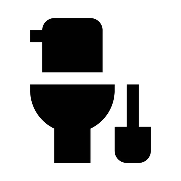 Bagno Carta Toilette Icona — Vettoriale Stock