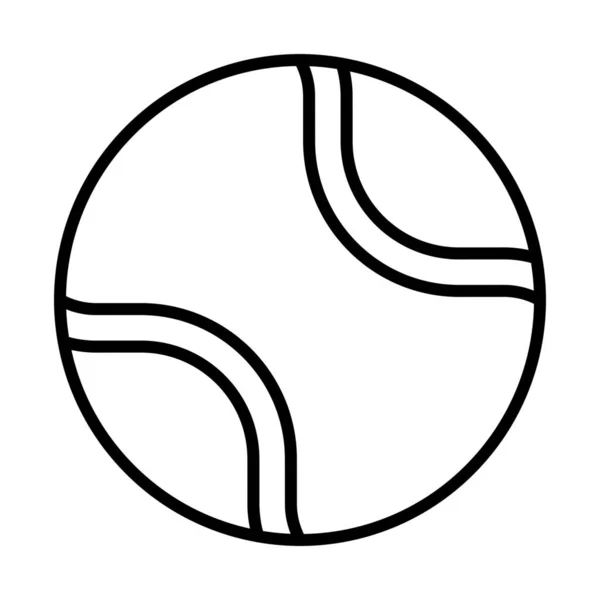 球拍运动图标 轮廓风格 — 图库矢量图片