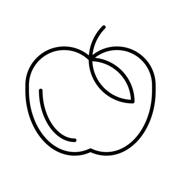 Icône Cuisine Aux Pommes Dans Style Outline — Image vectorielle