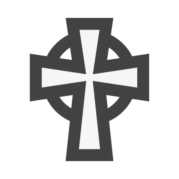 Celtic Celtic Cross Chapel Icon — Stock Vector