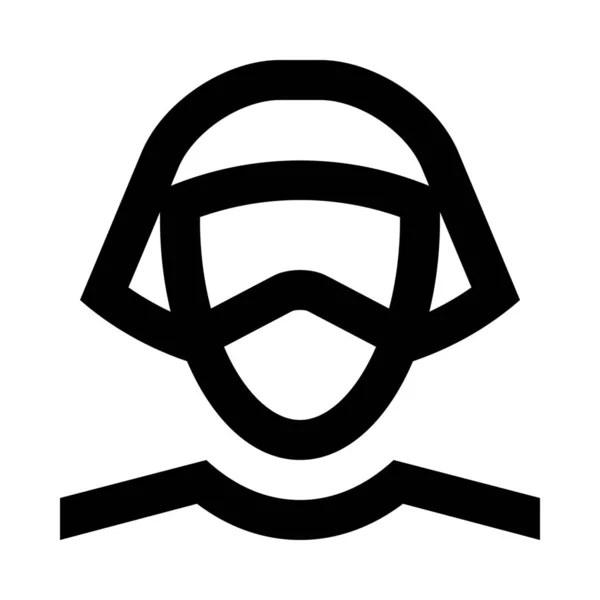 Doek Gezicht Masker Mensen Pictogram — Stockvector