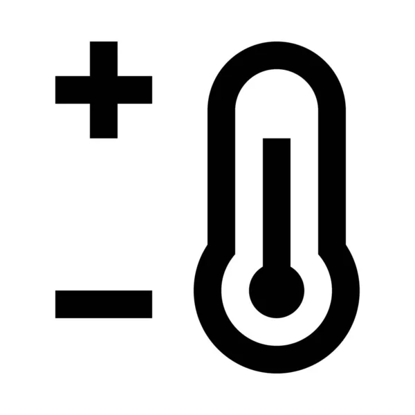 Clima Ícone Previsão Fria Categoria Tempo — Vetor de Stock