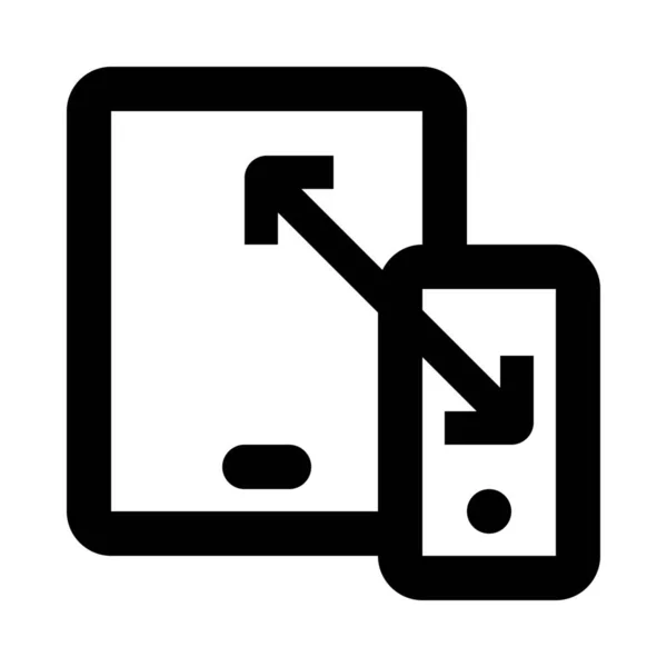 Icône Redimensionnement Téléphone Portable Dans Catégorie Marketing Seo — Image vectorielle