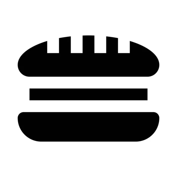 Ícone Nutrição Alimentos Sanduíche — Vetor de Stock