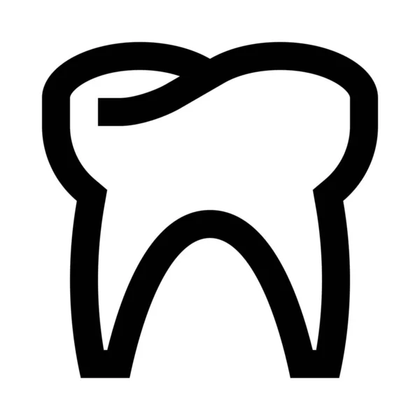 Dentistry Tooth Molar Icon — 스톡 벡터