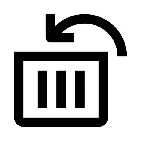 Add Kann Symbol Löschen — Stockvektor