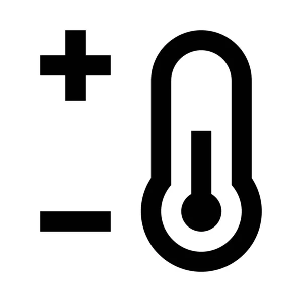 Clima Frío Icono Pronóstico Categoría Tiempo — Archivo Imágenes Vectoriales