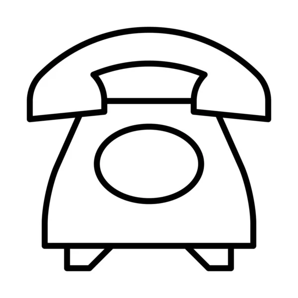 Handy Icon Outline Stil Anrufen — Stockvektor