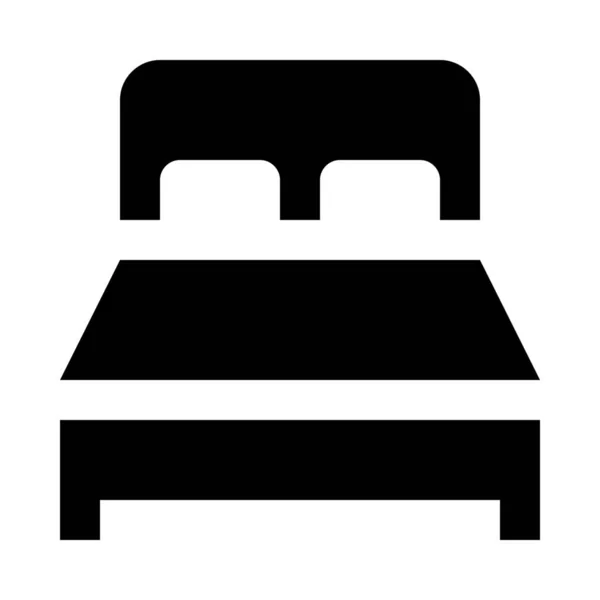 Кровать Двойной Сон Значок — стоковый вектор