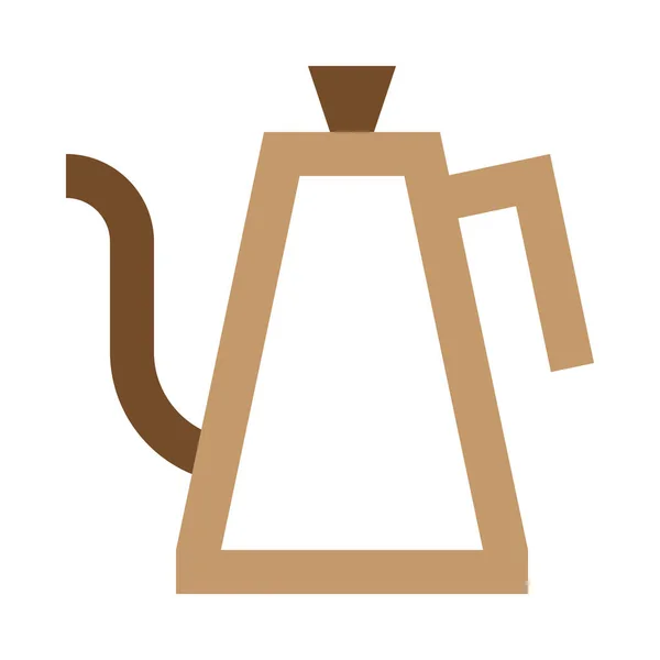 Gıda Içecek Kategorisinde Kahve Isıtıcısı Mutfak Gereçleri Simgesi — Stok Vektör