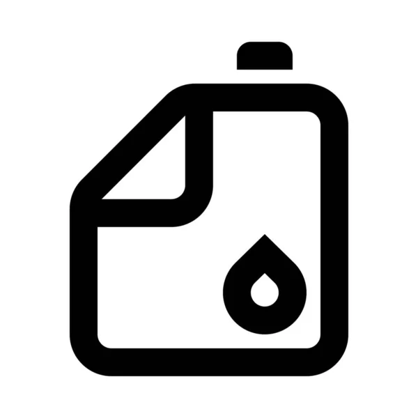 Brandstof Gas Benzine Pictogram — Stockvector