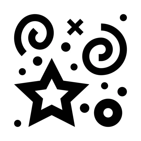 Ikona Narozeninové Hvězdy — Stockový vektor