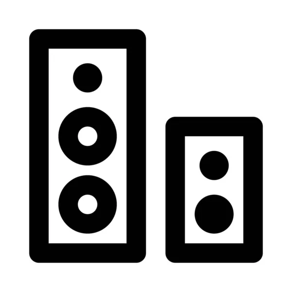 Icono Música Audio Media — Vector de stock