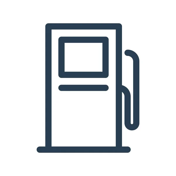 Ikona Benzyny Gazowej Zarysie — Wektor stockowy