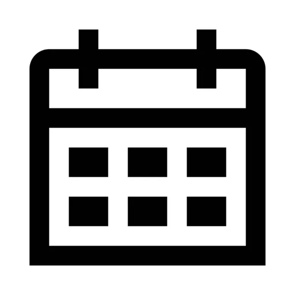 Ikona Daty Kalendarzowej Wydarzenia — Wektor stockowy