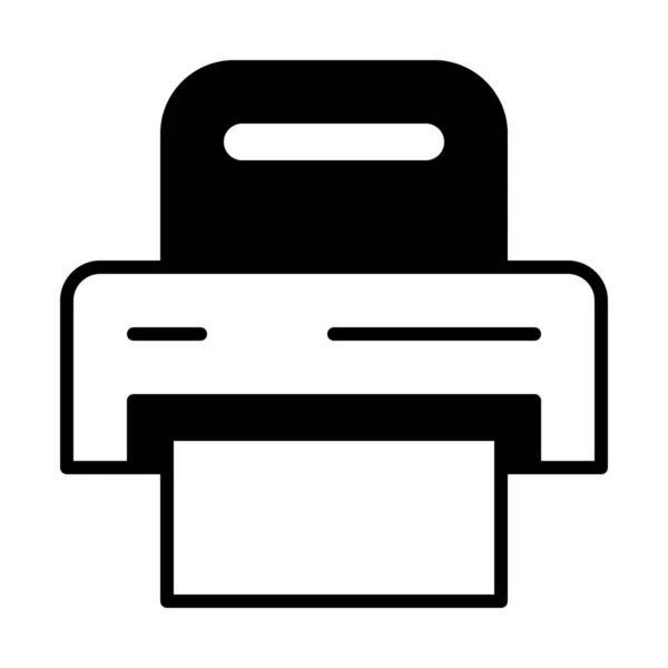 Ícone Hardware Fax Dispositivo Estilo Esboço — Vetor de Stock