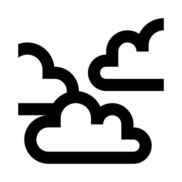 Climate Cloudiness Clouds Icon Στην Κατηγορία Καιρού — Διανυσματικό Αρχείο
