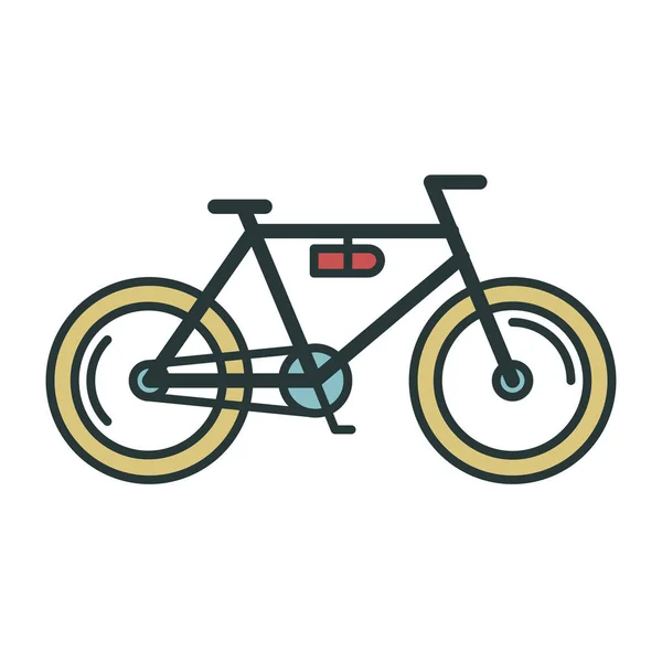 Bicicleta Bicicleta Icono Transporte Estilo Esquema — Archivo Imágenes Vectoriales