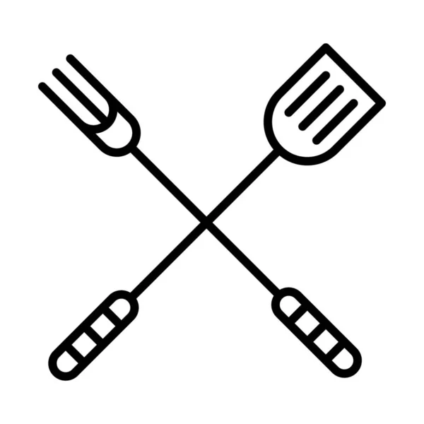Значок Приготовления Пищи Барбекю Стиле Наброска — стоковый вектор
