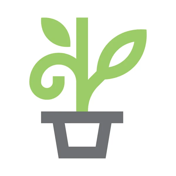 Icône Pot Fleur Florale Dans Catégorie Agriculture Agriculture Jardinage — Image vectorielle