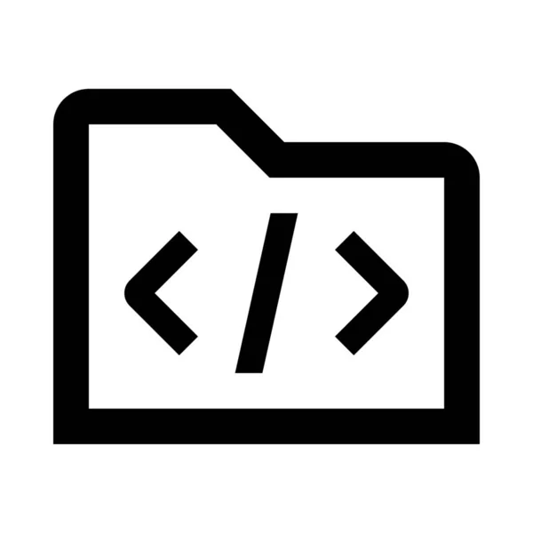 Ikona Datového Dokumentu Kódu Stylu Osnovy — Stockový vektor