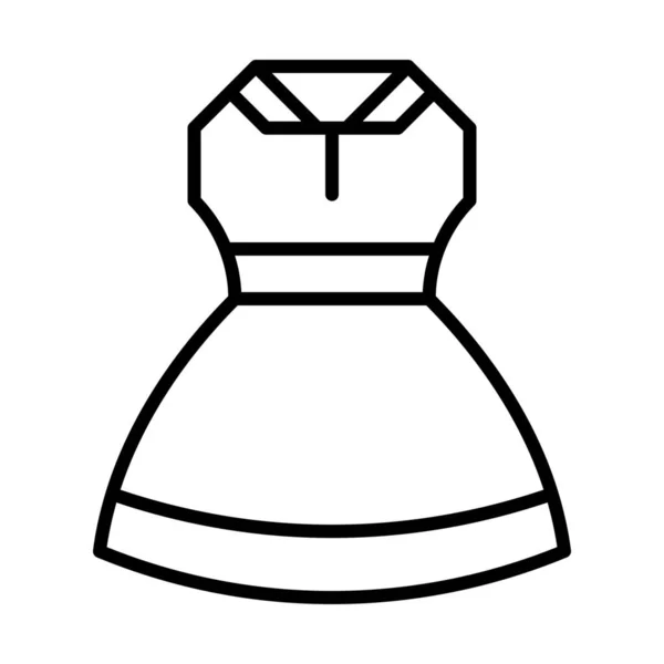 アウトラインスタイルの服の服のアイコン — ストックベクタ
