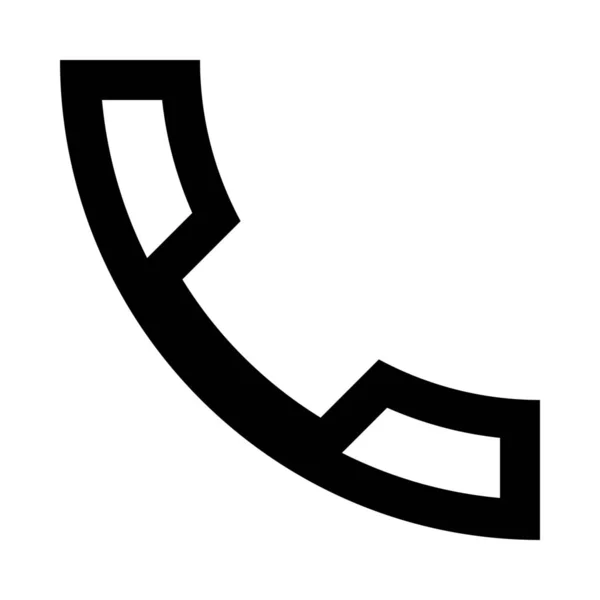 Chat Kontakt Symbol Umriss Stil Anrufen — Stockvektor