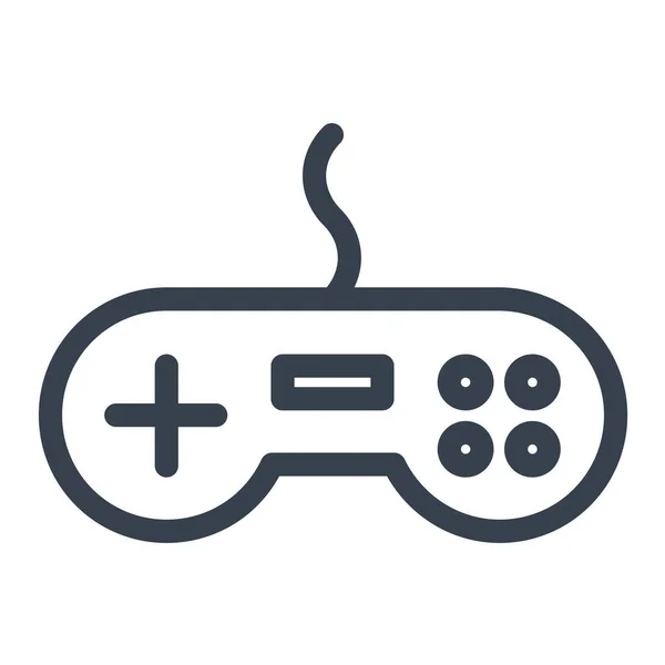 Oyun Joystick Navigasyon Anahtar Simgesi Taslak Biçimi — Stok Vektör