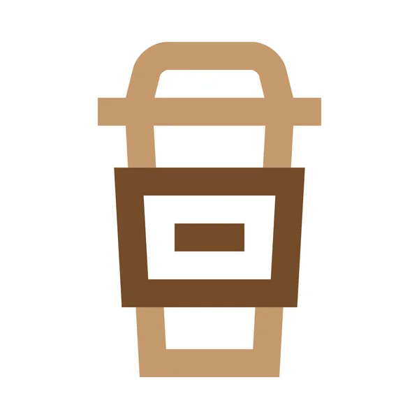 Café Koffie Icoon Eten Drinken Categorie — Stockvector