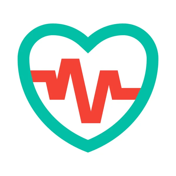 Cardiodiagnostiek Hartpictogram Ziekenhuizen Gezondheidszorg Categorie — Stockvector