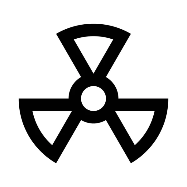 Bestrahlung Radioaktive Strahlung Symbol — Stockvektor