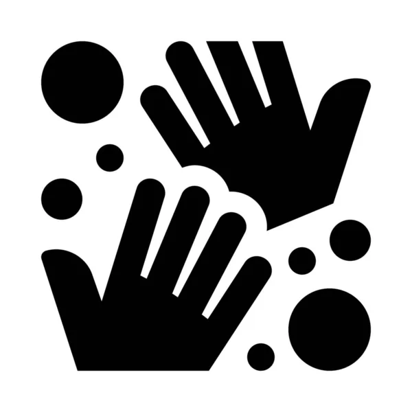 Hevige Desinfectie Hand Icoon — Stockvector