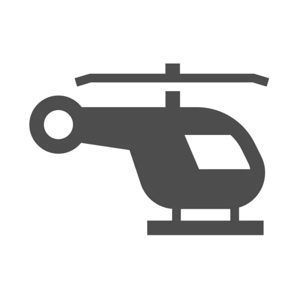 Икона Бизнеса Аэропорта Самолета Твердом Стиле — стоковый вектор
